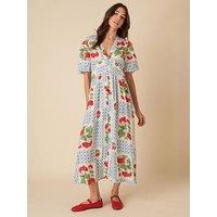 Nobodys Child Starlight Floral Midaxi Dress - Red