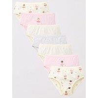 The Very Collection Girls 7 Pack Briefs - Ballerina Print