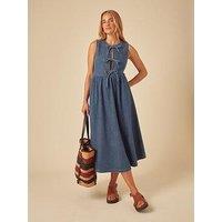 Nobodys Child Eden Denim Midi Dress - Blue