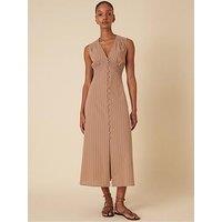 Nobodys Child Lucinda Stripe Midi Dress - Neutral