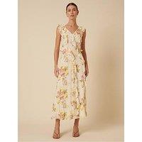 Nobodys Child Voila Floral Midi Dress - White