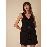 Nobodys Child Claudette Pinny Mini Dress - Black