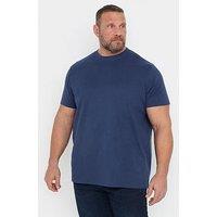 Badrhino Seersucker Textured T-Shirt - Blue