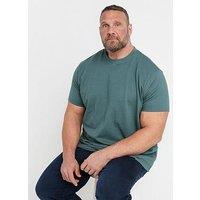 Badrhino Seersucker Textured T-Shirt - Green