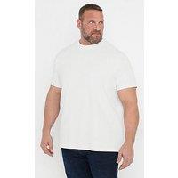 Badrhino Seersucker Textured T-Shirt - Natural