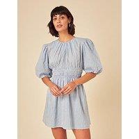 Nobodys Child Zelda Stripe Mini Dress - Blue