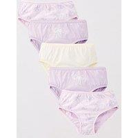 Mini V By Very Girls 5 Pack Briefs (Bow Print) - Multi