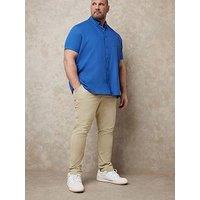 Badrhino Short Sleeve Oxford Shirt - Blue