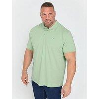 Badrhino Plain Pique Polo Shirt - Green