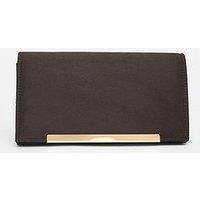Quiz Black Long Clutch Bag