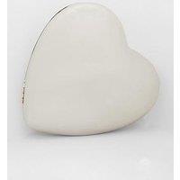 Quiz Silver Metal Heart Box Bag