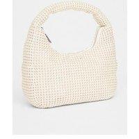 Quiz White Mini Jewel Pouch Bag