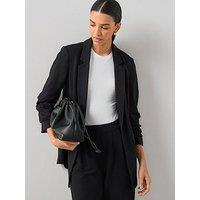 The Very Collection Ultimate Ruched Sleeve Blazer - Black