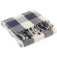 Yard Chesil 100% Cotton Check Throw- 130X170Cm