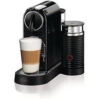 Nespresso Citiz Black With Milk Frother By Delonghi