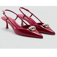 Mango High Heeled Shoes With Metallic Detail