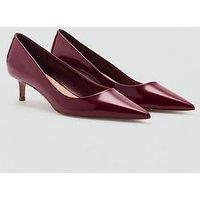 Mango Kitten Pointed Toe Shoe With Patent Leather Effect