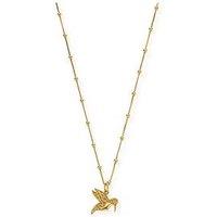 Chlobo Gold Bobble Chain Hummingbird Necklace