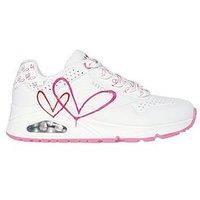 Skechers X Jgoldcrown Uno Twin Hearts Trainer - White