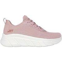 Skechers Bobs B Flex Hi Flying Hi Lace-Up Trainer - Blush