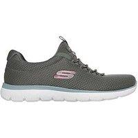 Skechers Summits Summer Blush Slip-On Trainer - Olive