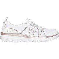 Skechers Graceful Purecrush Bungee Lace Trainers - White