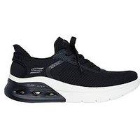 Skechers Bobs Arc Waves 2.0 Now It Glide-Step Lace-Up Slip-Ins Trainer - Black