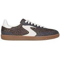 Skechers Hotshot Leopard Magic Trainer - Brown