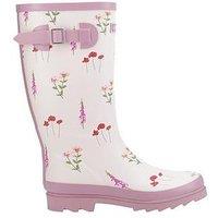 Cotswold Womens Wildflower Tall Wellingtons - Pink