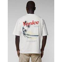 Criminal Damage Venice Graphic Backprint T-Shirt - Off White