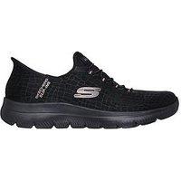 Skechers Summits Classy Night Bungee Lace Slip-Ins Trainer - Black