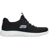 Skechers Summits Summer Blush Slip-On Trainer - Black