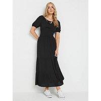 Long Tall Sally Tall Black Gypsy Tiered Dress