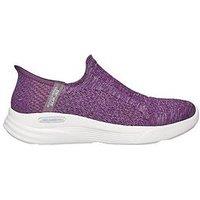 Skechers Relaxed Fit Slip In Shoe - Purple