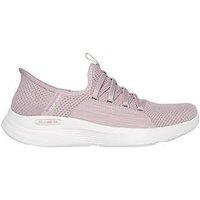 Skechers Relaxed Fit Slip In Sport Ballet Chic Trainer - Pink