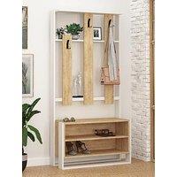 Decortie Chester Hall Stand - White/Oak