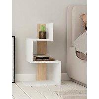 Decortie Rosie Side Table - White/Oak