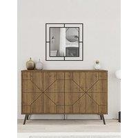Decortie Dune 4 Door Sideboard - Dark Oak