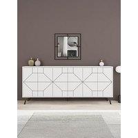 Decortie Dune Large 6 Door Sideboard - White