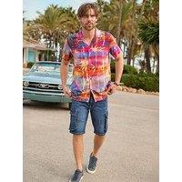 Joe Browns Perfect Palm Short Sleeve Shirt - Multi