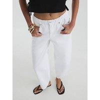 River Island Cairo Elasticated Barrel - White