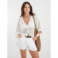 River Island Cacoon Cardigan - White