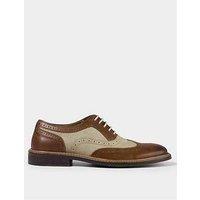 Joe Browns Double Stitched Leather Brogue Shoes