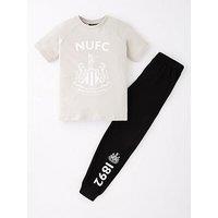 Newcastle Fc Football Short Sleeve Pyjamas - Black/White