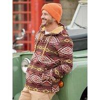Joe Browns Cosy Campfire Woven Hoodie - Brown
