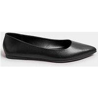 Yours Extra Wide Fit Flat Point Pumps