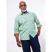 Joe Browns Dapper Ditsy Long Sleeve Shirt - Light Green