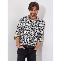 Joe Browns Monochrome Love Sleeve Floral Shirt