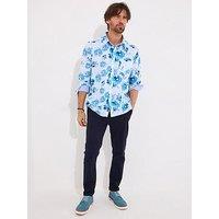Joe Browns Watercolour Long Sleeve Shirt - Blue