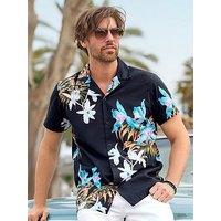 Joe Browns Taste Of Tropics Short Sleeve Shirt - Black